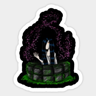 Sadako in Spring Sticker